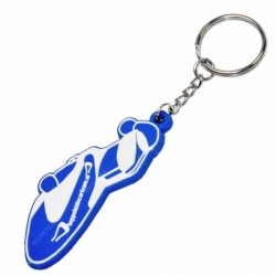 2D custom shaped soft pvc keychain
